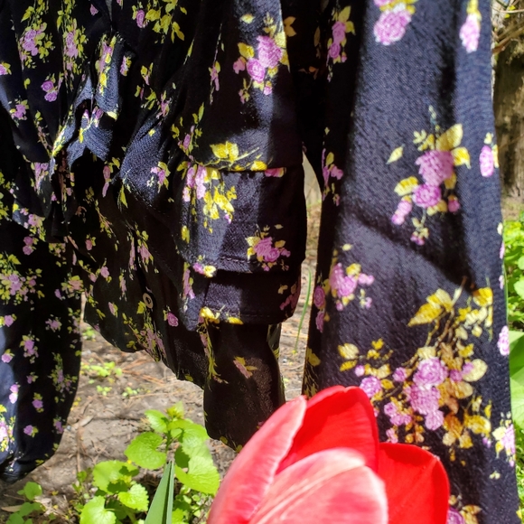 ZARA| FLORAL PRINTED CROP TOP - Picture 13 of 13